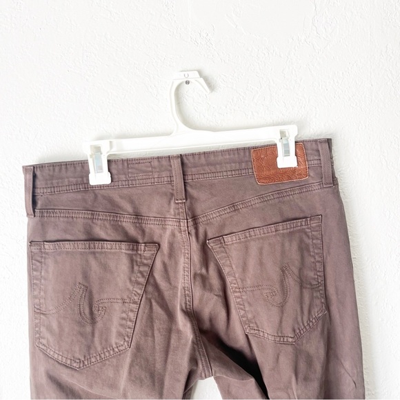 Adriano Goldschmeid Pants Men's 33x32 The Graduate Tailored Leg Brown - Picture 5 of 7